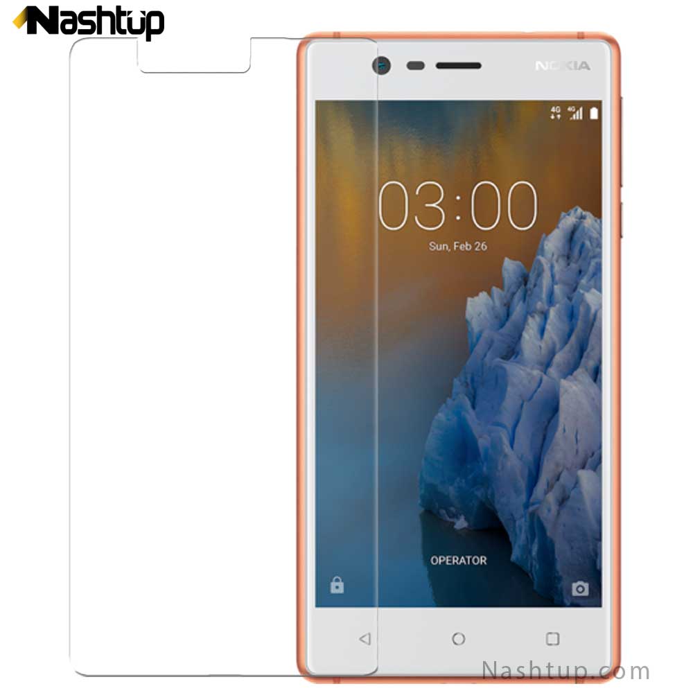 گلس شیشه ای و محافظ صفحه نمایش گوشی Nokia 3